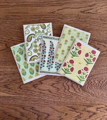 5 Blank Greeting Cards & Envelopes - V&A-5 3.5 x 5.5 inch