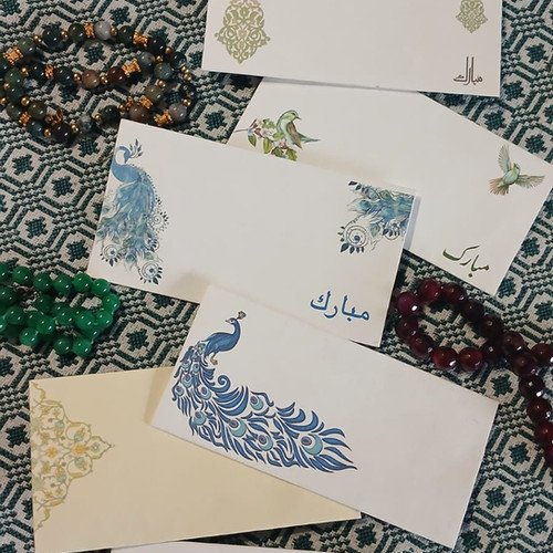 5 Printed Money Envelopes 3.5 x 6.5 inch